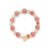 OZ Dorothy Series PK1012 Delicate Pink & Yellow Crystal Bracelet - Fresh and Feminine Jewelry Gift